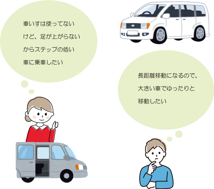 ハッピーハートグループの自動車